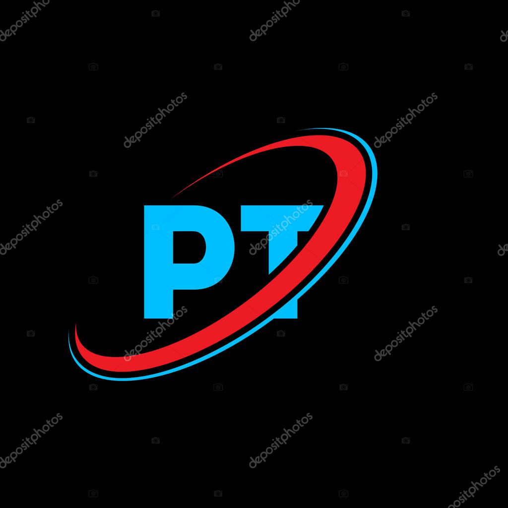 Pt P T Letter Logo Design Initial Letter Pt Linked Circle Uppercase Monogram Logo Red And Blue Pt Logo P T Design Pt P T Premium Vector In Adobe Illustrator Ai