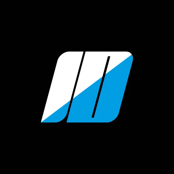Projekt Logo Litery Czarnym Tle Identyfikator Twórczy Inicjały Litera Logo — Wektor stockowy