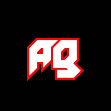 Siyah arka planda AG harfi logo tasarımı. AG yaratıcı harfler logosu konsepti. ag simgesi tasarımı. Siyah arkaplanda AG beyaz ve kırmızı harf simgesi tasarımı. Bir G