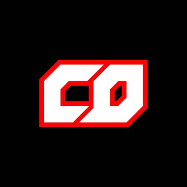 CD logo design, initial CD letter design with sci-fi style. CD logo for game, esport, Technology, Digital, Community or Business. C D sport modern Italic alphabet font. Typography urban style fonts.	