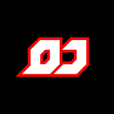 DJ logo tasarımı, bilim kurgu tarzında DJ harf tasarımı. Oyun, Esport, Teknoloji, Dijital, Topluluk veya İş için DJ logosu. D J, modern Italic alfabe yazı tipi ile spor yapıyor. Tipografi kentsel yazı tipleri.