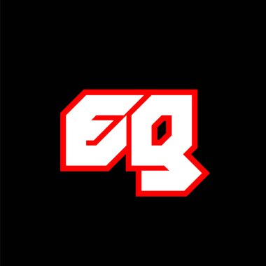 EG logo design, initial EG letter design with sci-fi style. EG logo for game, esport, Technology, Digital, Community or Business. E G sport modern Italic alphabet font. Typography urban style fonts.	