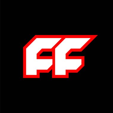 FF logo tasarımı, ilk FF harf dizaynı bilim-kurgu tarzında. FF oyun, esport, teknoloji, dijital, topluluk ya da iş için logo. F F spor modern Italic alfabe yazı tipi. Tipografi kentsel yazı tipleri.