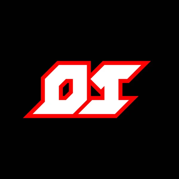 Logo Design Initial Letter Design Sci Style Logo Game Esport — Wektor stockowy