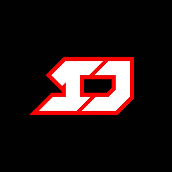 Logo Design Initial Letter Design Sci Style Logo Game Esport — Stockvector