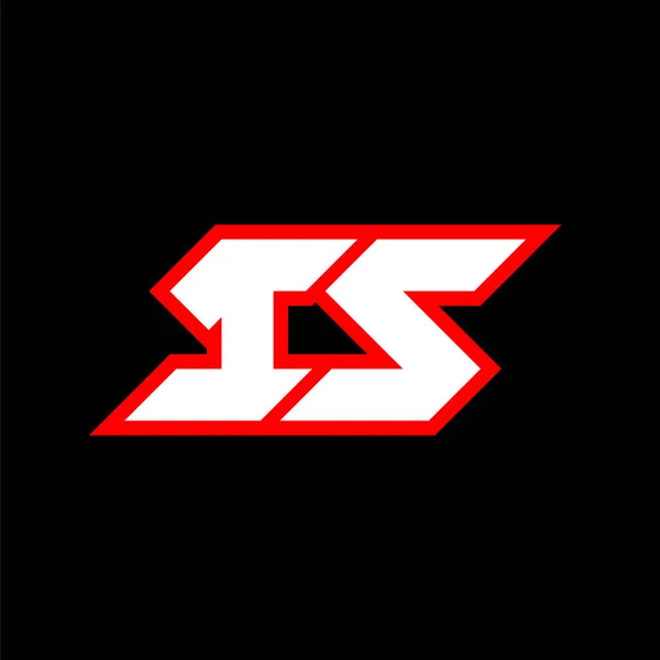 Logo Design Initial Letter Design Sci Style Logo Game Esport — ストックベクタ