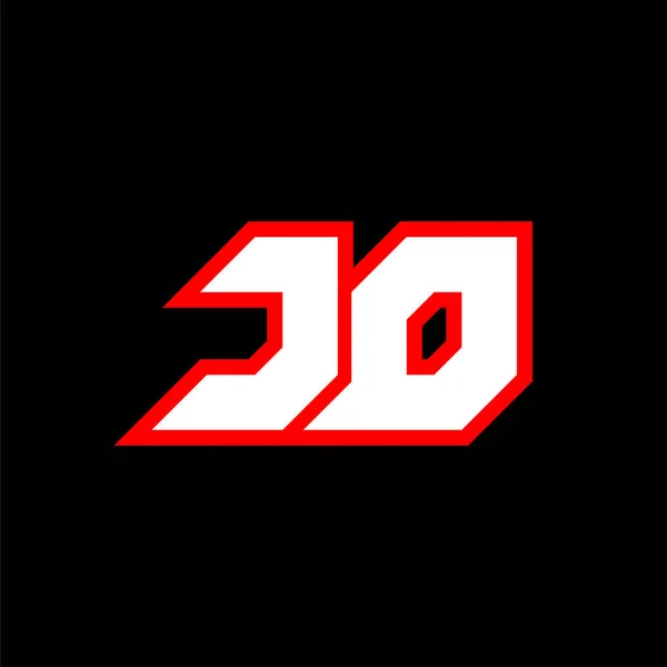 Logo Design Initial Letter Design Sci Style Logo Game Esport — Διανυσματικό Αρχείο