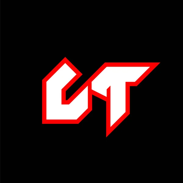 Logo Design Initial Letter Design Sci Style Logo Game Esport — Stok Vektör