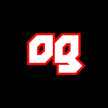 OG logo tasarımı, ilk OG harfi dizaynı ve bilim kurgu tarzı. Oyun, Esport, Teknoloji, Dijital, Topluluk veya İş için OG logosu. O G spor modern Italic alfabe yazı tipi. Tipografi kentsel yazı tipleri.