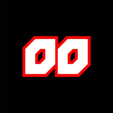 OO logo tasarımı, bilim-kurgu tarzında ilk OO harfi tasarımı. Oyun, Esport, Teknoloji, Dijital, Topluluk veya İş için OO logosu. O spor modern Italic alfabe yazı tipi. Tipografi kentsel yazı tipleri.