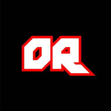 Veya logo tasarımı, ilk ameliyathane dizaynı bilim kurgu tarzında. Ya da oyun, esport, teknoloji, dijital, topluluk ya da iş için logo. O R spor modern Italic alfabe yazı tipi. Tipografi kentsel yazı tipleri.