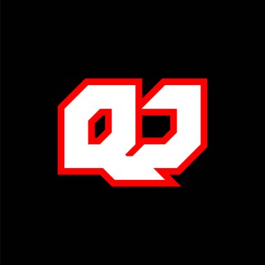QJ logo tasarımı, bilim-kurgu tarzında QJ harf tasarımı. Oyun, Esport, Teknoloji, Dijital, Topluluk veya İş için QJ logosu. Q J modern Italic alfabe yazı tipi ile spor yapıyor. Tipografi kentsel yazı tipleri.