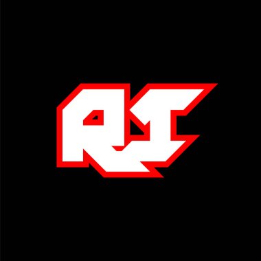 RI logo tasarımı, bilim-kurgu tarzında RI harfi dizaynı. Oyun, Esport, Teknoloji, Dijital, Topluluk veya İş için RI logosu. R I, modern Italic alfabe yazı tipi ile spor yapıyor. Tipografi kentsel yazı tipleri.