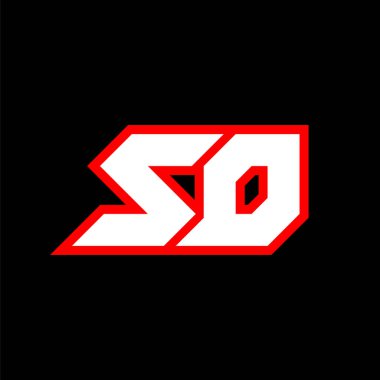 SD logo tasarımı, SD 'nin bilim kurgu tarzında ilk harf tasarımı. Oyun, Esport, Teknoloji, Dijital, Topluluk veya İş İçin SD logosu. S D spor modern Italic alfabe yazı tipi. Tipografi kentsel yazı tipleri.