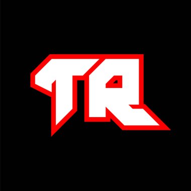 TR logo tasarımı, bilim kurgu tarzında ilk TR harf tasarımı. Oyun, Esport, Teknoloji, Dijital, Topluluk veya İş için TR logosu. T R spor modern Italic alfabe yazı tipi. Tipografi kentsel yazı tipleri.