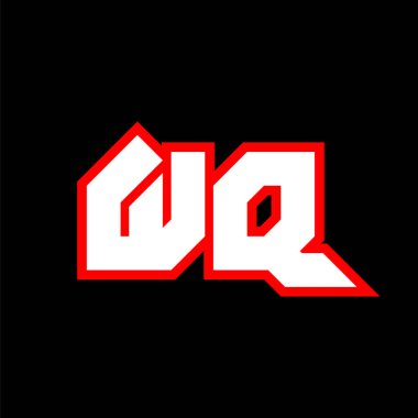 WQ logo tasarımı, ilk WQ harfi dizaynı ve bilim-kurgu tarzı. WQ logosu oyun, esport, teknoloji, dijital, topluluk ya da iş için. W Q sporu modern Italic alfabe yazı tipi. Tipografi kentsel yazı tipleri.