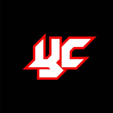 YC logo tasarımı, bilim-kurgu tarzında ilk YC harf tasarımı. Oyun, Esport, Teknoloji, Dijital, Topluluk veya İş için YC logosu. Y C spor modern Italic alfabe yazı tipi. Tipografi kentsel yazı tipleri.