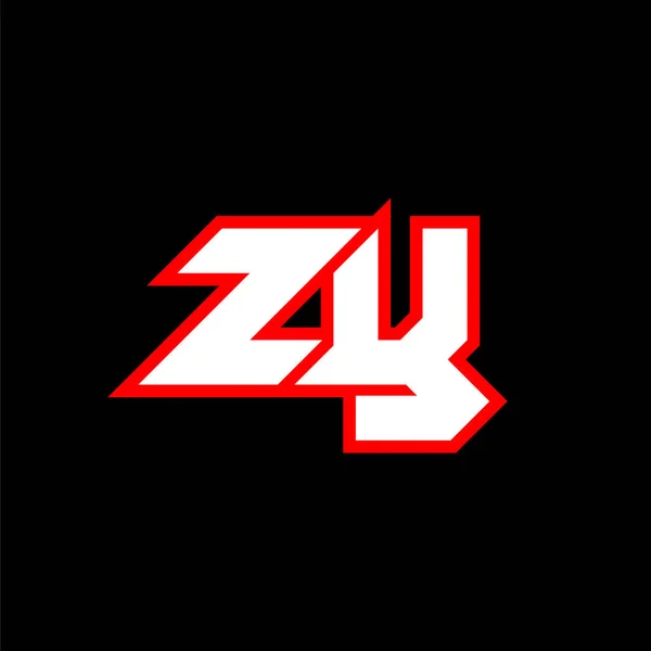 Zx标志设计 Zx字母首创科幻小说风格 用于游戏 Esport Technology Digital Community或Business的Zx标识 Zx运动现代意大利语字母表字体 地形学城市风格字体 — 图库矢量图片