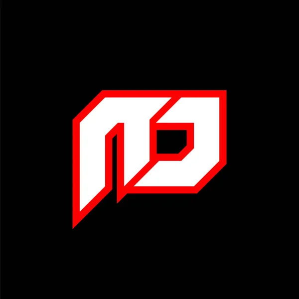 Logo Design Initial Letter Design Sci Style Logo Game Esport — Image vectorielle