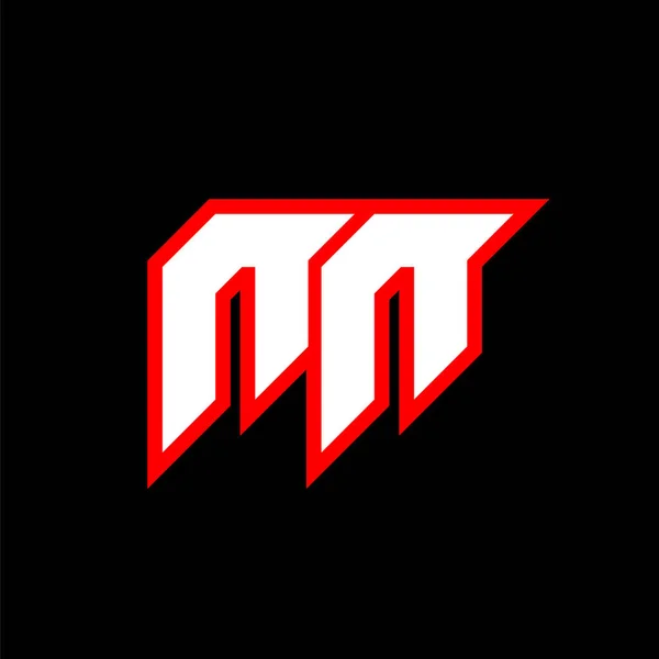 Logo Design Ursprüngliche Buchstaben Design Mit Science Fiction Stil Logo — Stockvektor