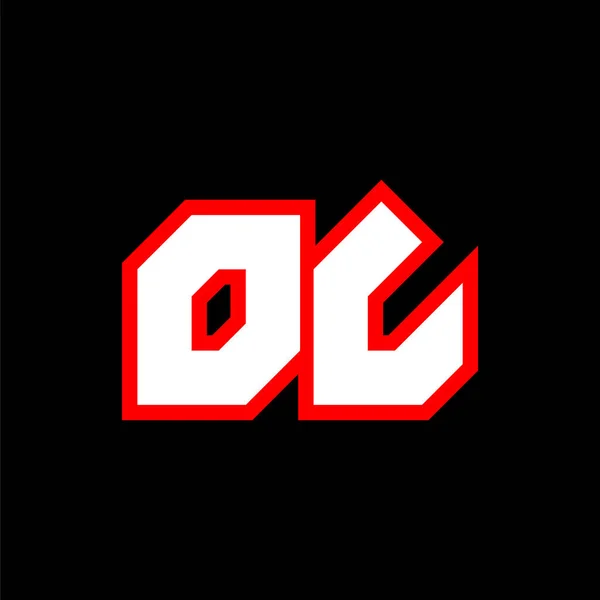 Logo Design Oorspronkelijk Letter Design Met Sci Stijl Logo Voor — Stockvector