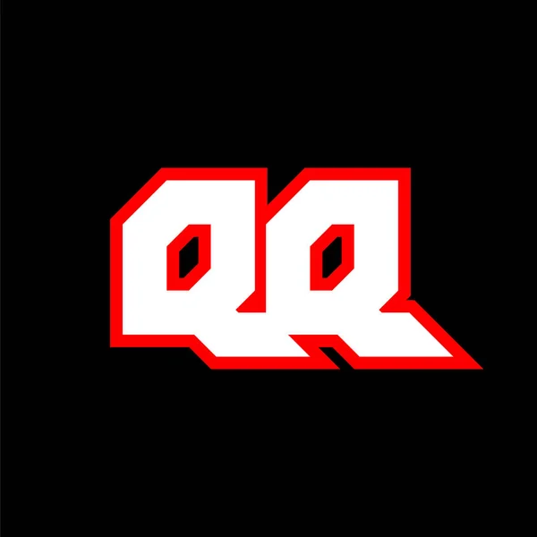 Logo Design Initial Letter Design Sci Style Logo Game Esport — Vettoriale Stock