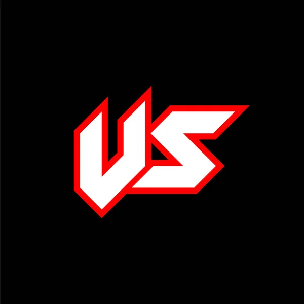 Logo Design Initial Letter Design Sci Style Logo Game Esport — ストックベクタ