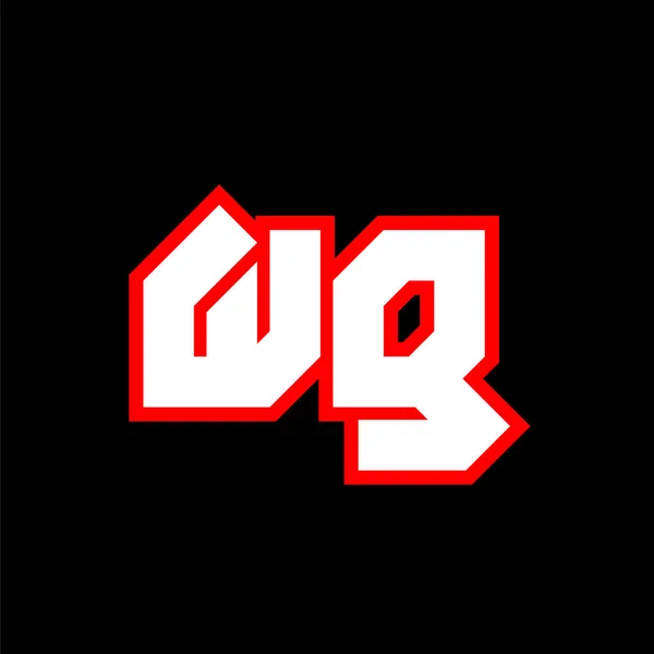 Logo Design Initial Letter Design Sci Style Logo Game Esport — ストックベクタ