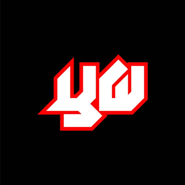 Дизайн Логотипа Начальный Дизайн Букв Стиле Sci Логотип Игры Спорта — стоковый вектор
