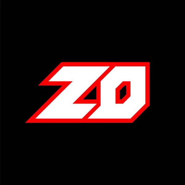 Logo Design Initial Letter Design Sci Style Logo Game Esport — Stock Vector