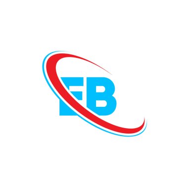 EB E B harfi. Soyut harf EB logosu. Baş harfler birbirine bağlı logo. Yaratıcı Harf E B Modern İş Logosu Vektör Şablonu. İlk EB Logo Şablonu Tasarımı