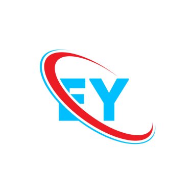 EY Mektup Logosu. Evet, harf logosu. Eşsiz çekici, yaratıcı, modern baş harf EY YE Y başlangıç tabanlı harf simgesi logo tasarımı.