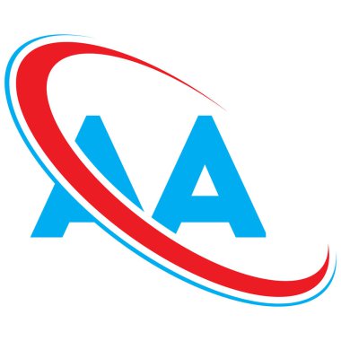 AA Harf logosu tasarımı, AA Mektubu, AA vektörü, AA logosu