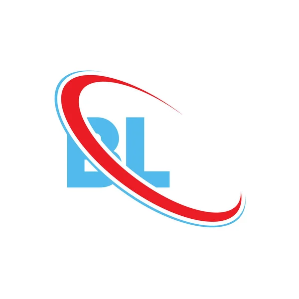 Letter Logo Ontwerp Initiële Letter Linked Circle Upercase Monogram Logo — Stockvector
