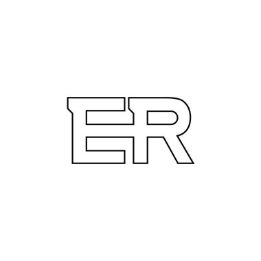 Acil servis logo tasarımı. Şirket logosu için acil servis logosu tasarımı. Şey logo. er harfi.