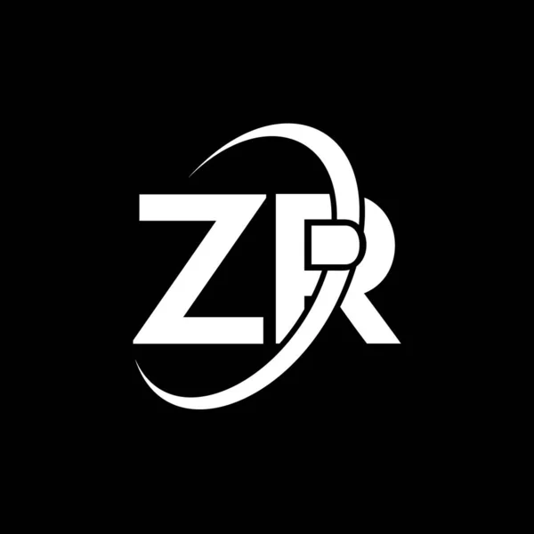 Zrレターロゴデザイン 初期文字Zrロゴアイコン 要約文字Zr R最小ロゴデザインテンプレート ブラックカラーのZ Rレターデザインベクトル Zrロゴ — ストックベクタ