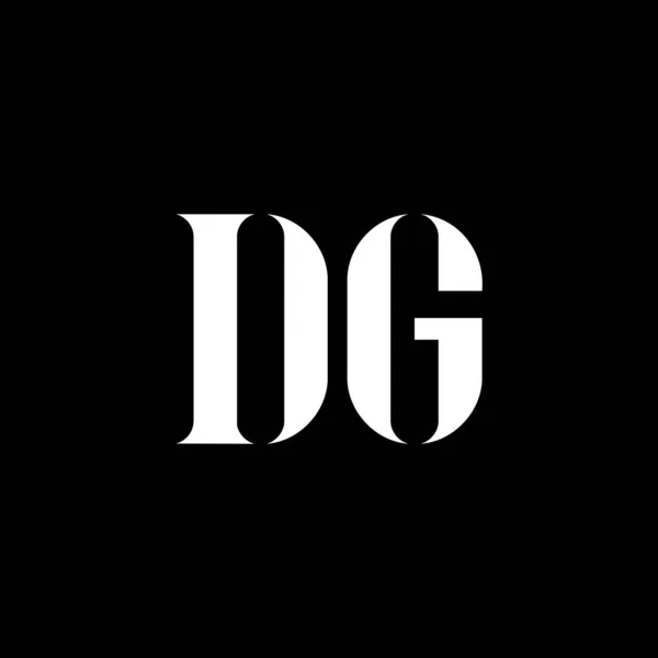 G字母标识设计 首字母Dg大写字母标识白色 Dg标志 G设计 — 图库矢量图片