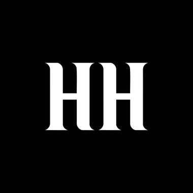 HH H harfi logo tasarımı. İlk harf HH büyük harf logo beyaz renk. HH logosu, H tasarımı. H, H H hh, h, hh logo, h logo, h harf, h harf, hh monogram, h tasarım, h logo, teknoloji, logo, siyah, beyaz, yönetim