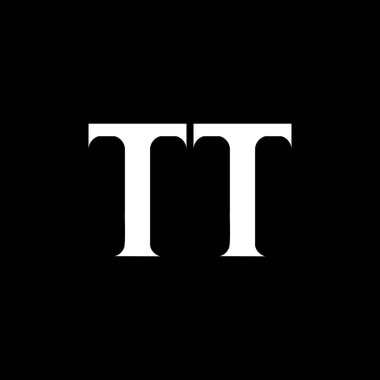 TT harf logosu tasarımı. İlk harf TT bağlantılı daire büyük harf monogram logo beyaz renk. TT logosu, T tasarımı. TT, T