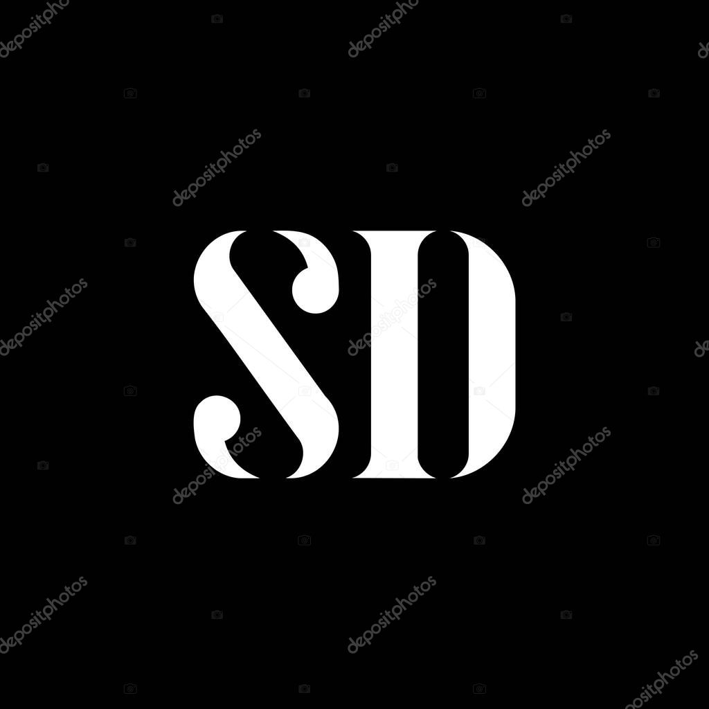 Sd S D Letter Logo Design Initial Letter Sd Uppercase Monogram Logo White Color Sd Logo S D Design Sd S D Premium Vector In Adobe Illustrator Ai Ai