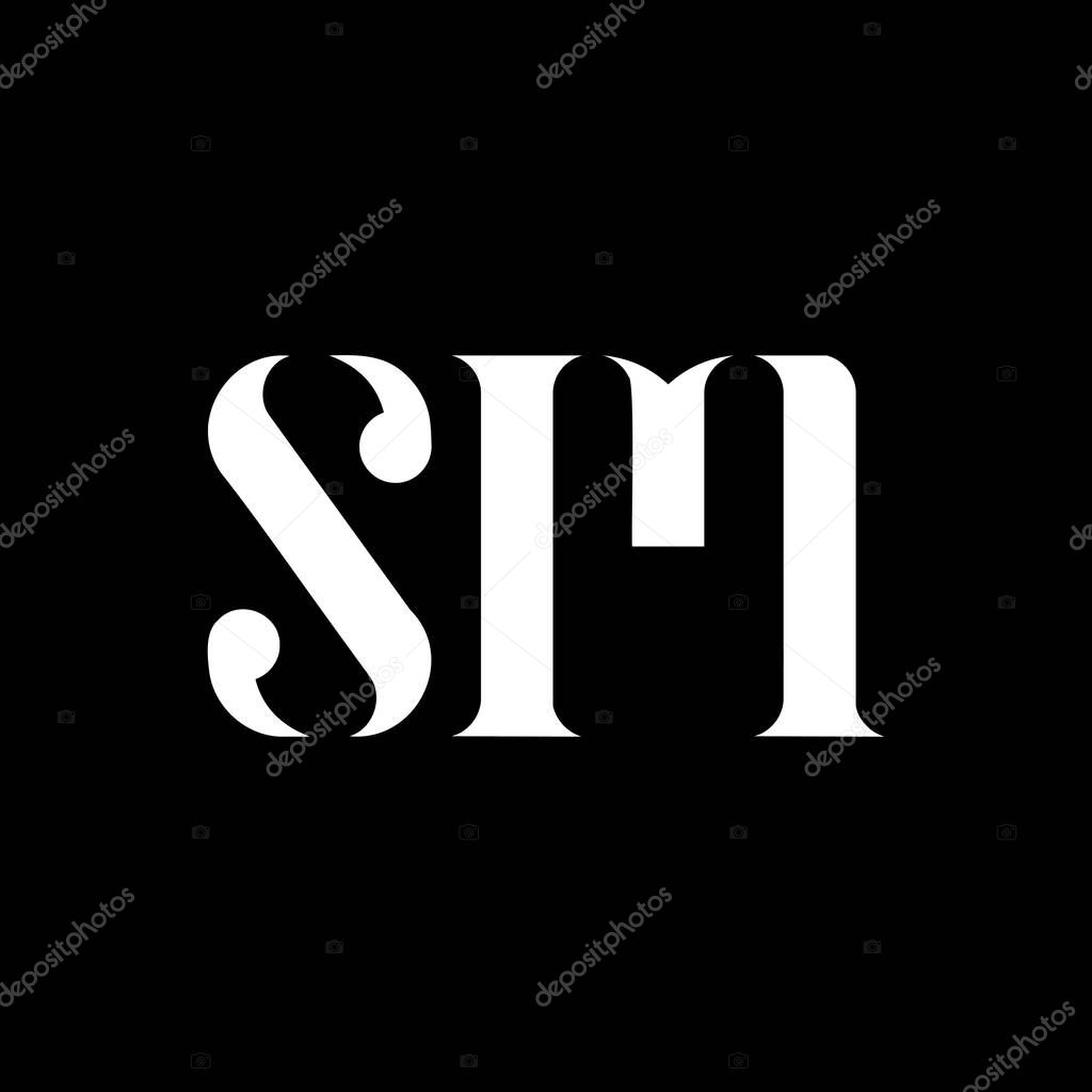 Sm S M Letter Logo Design Initial Letter Sm Uppercase Monogram Logo White Color Sm Logo S M Design Sm S M Premium Vector In Adobe Illustrator Ai Ai