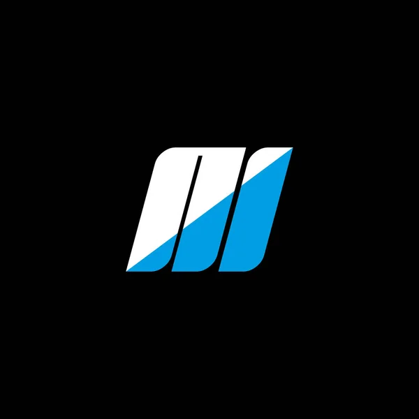 Siyah Arka Planda Harfi Logo Tasarımı Yaratıcı Harf Logosu Konsepti — Stok Vektör