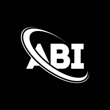 ABI logo. A B I design. White ABI letter. ABI/A B I letter logo design. Initial letter ABI linked circle uppercase monogram logo.	