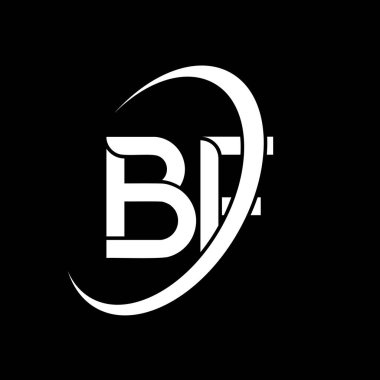 BF logo. B F design. White BF letter. BF/B F letter logo design. Initial letter BF linked circle uppercase monogram logo.	