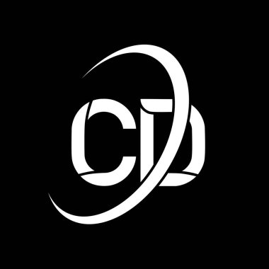 CD logo. C D design. White CD letter. CD/C D letter logo design. Initial letter CD linked circle uppercase monogram logo.	