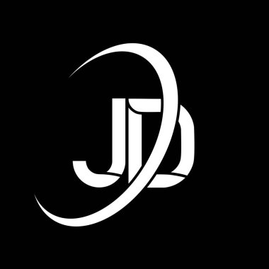 JD logo. J D design. White JD letter. JD/J D letter logo design. Initial letter JD linked circle uppercase monogram logo.	