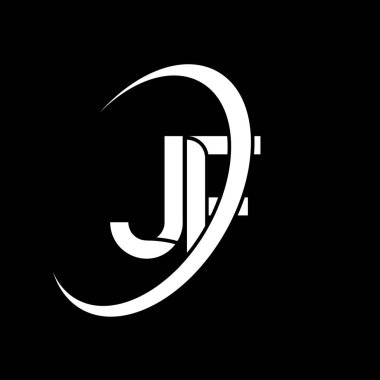 JF logo. J F design. White JF letter. JF/J F letter logo design. Initial letter JF linked circle uppercase monogram logo.	