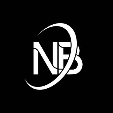 NB logo. N B design. White NB letter. NB/N B letter logo design. Initial letter NB linked circle uppercase monogram logo.	