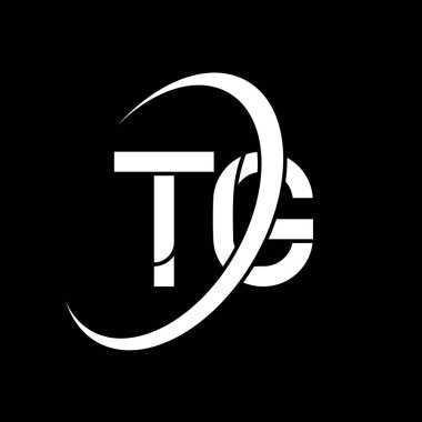 TG logo. T G design. White TG letter. TG/T G letter logo design. Initial letter TG linked circle uppercase monogram logo.	
