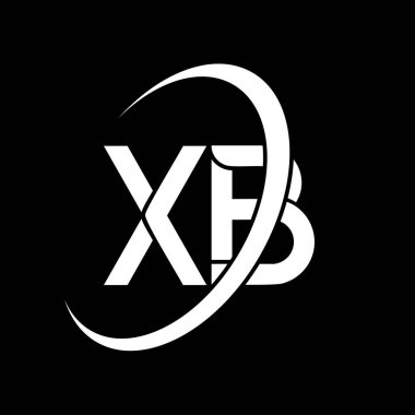 XB logo. X B design. White XB letter. XB/X B letter logo design. Initial letter XB linked circle uppercase monogram logo.	